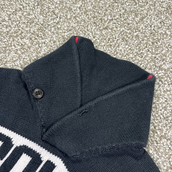 Polo Ralph Lauren Shawl Collar Sweater Spell out Kids Size 5 - Picture 5 of 12